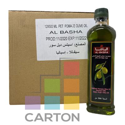 AL BASHA POMACE BLEND EXTRA VIRGIN OLIVE OIL 12*500ML